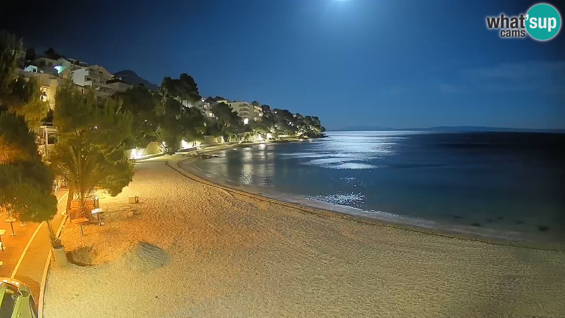 Webcam Lučica Beach Brela – Live View from the Adriatic Coast