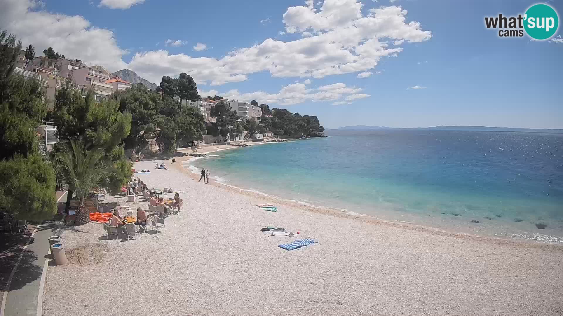 Webcam Lučica Beach Brela – Live View from the Adriatic Coast