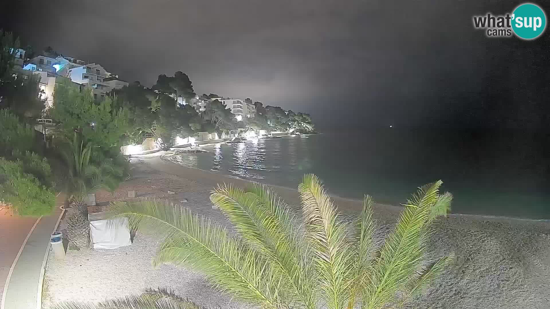 Webcam Playa Lučica Brela – Vista en directo de la costa adriática