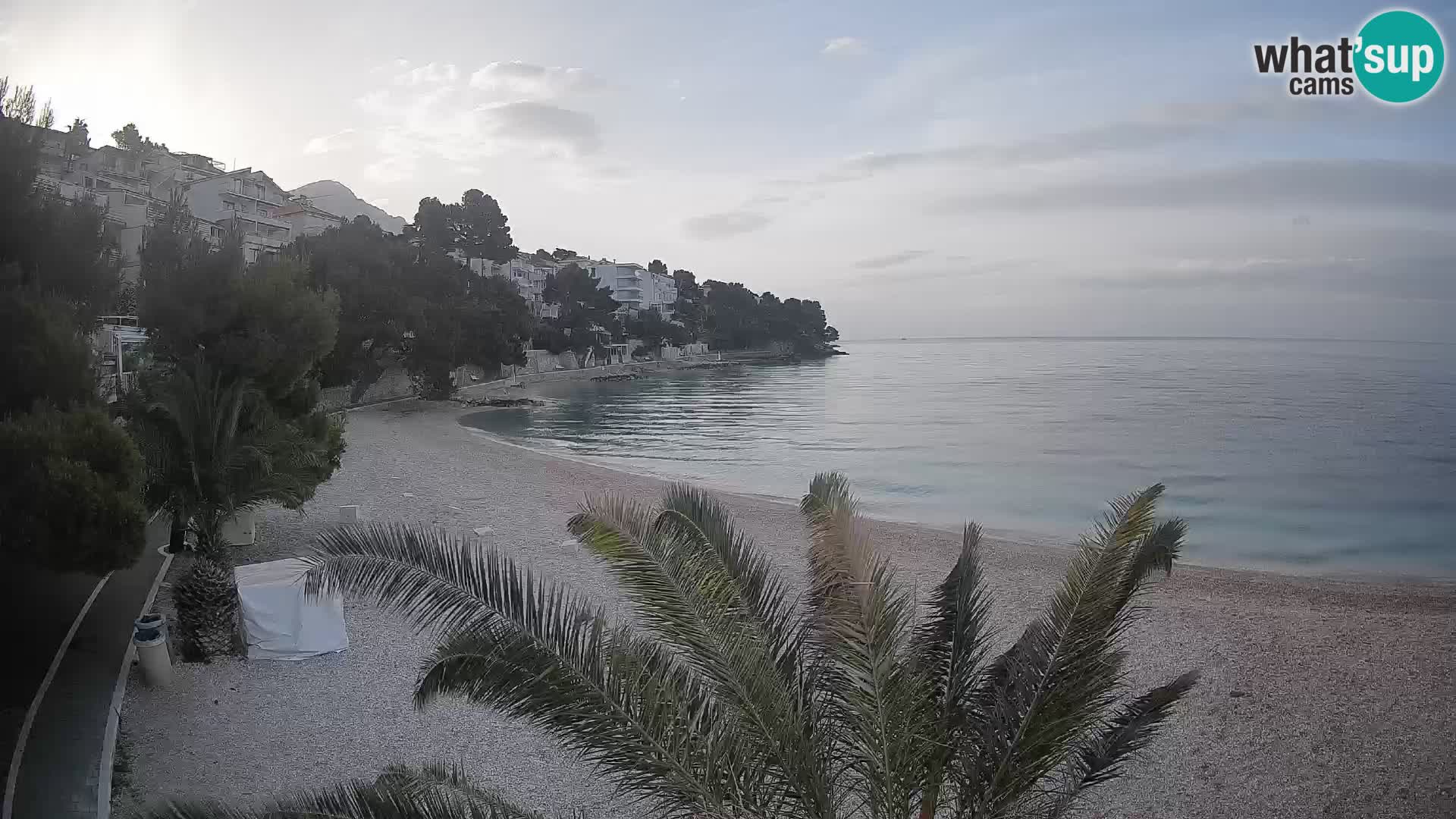 Webcam Lučica Beach Brela – Live View from the Adriatic Coast