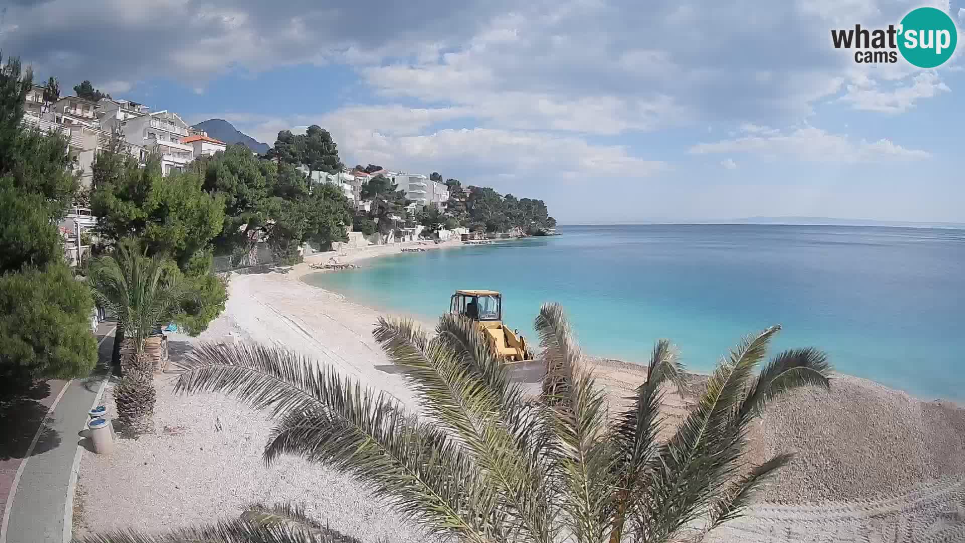 Webcam Spiaggia Lučica Brela – Vista live sulla costa adriatica