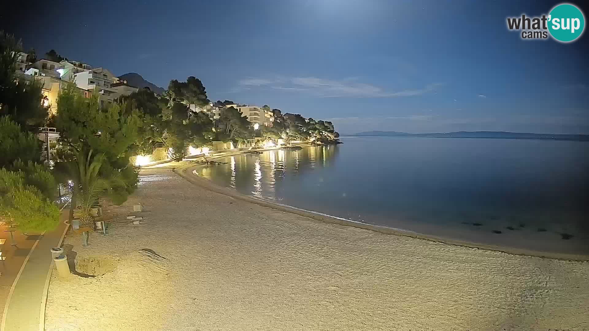 Webcam Playa Lučica Brela – Vista en directo de la costa adriática