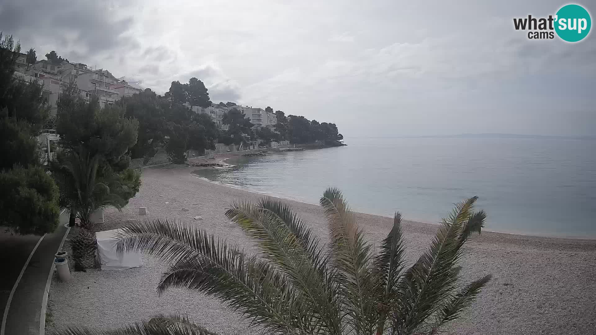 Webcam Lučica Beach Brela – Live View from the Adriatic Coast