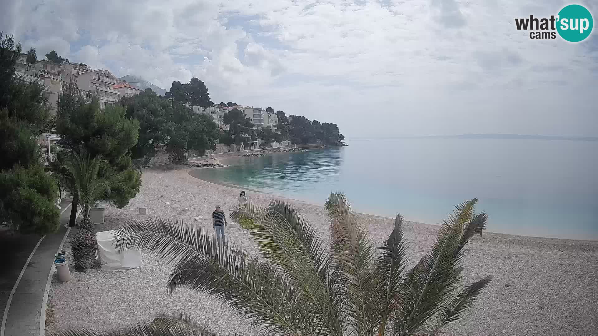 Webcam Lučica Beach Brela – Live View from the Adriatic Coast