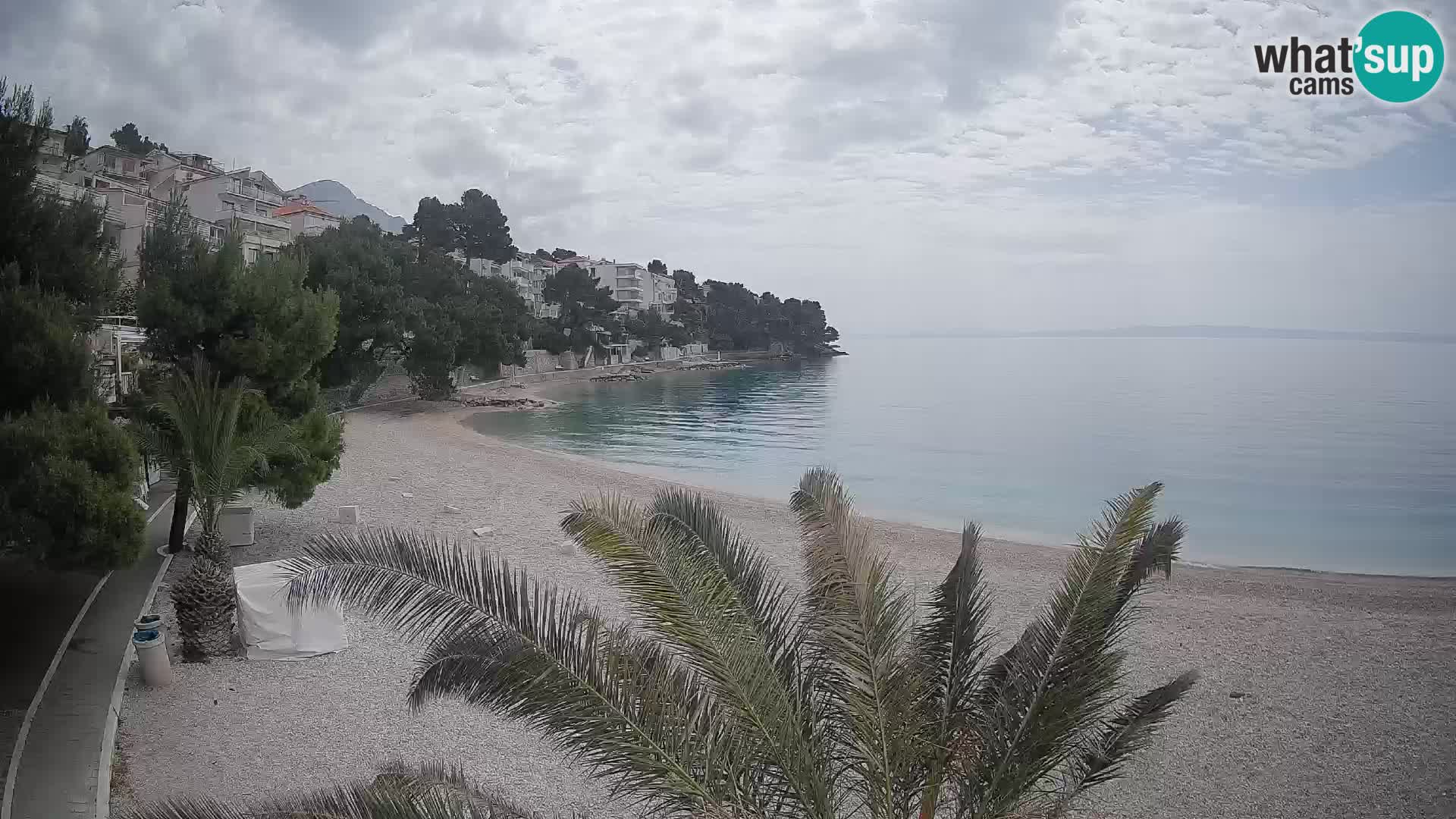 Webcam Lučica Beach Brela – Live View from the Adriatic Coast