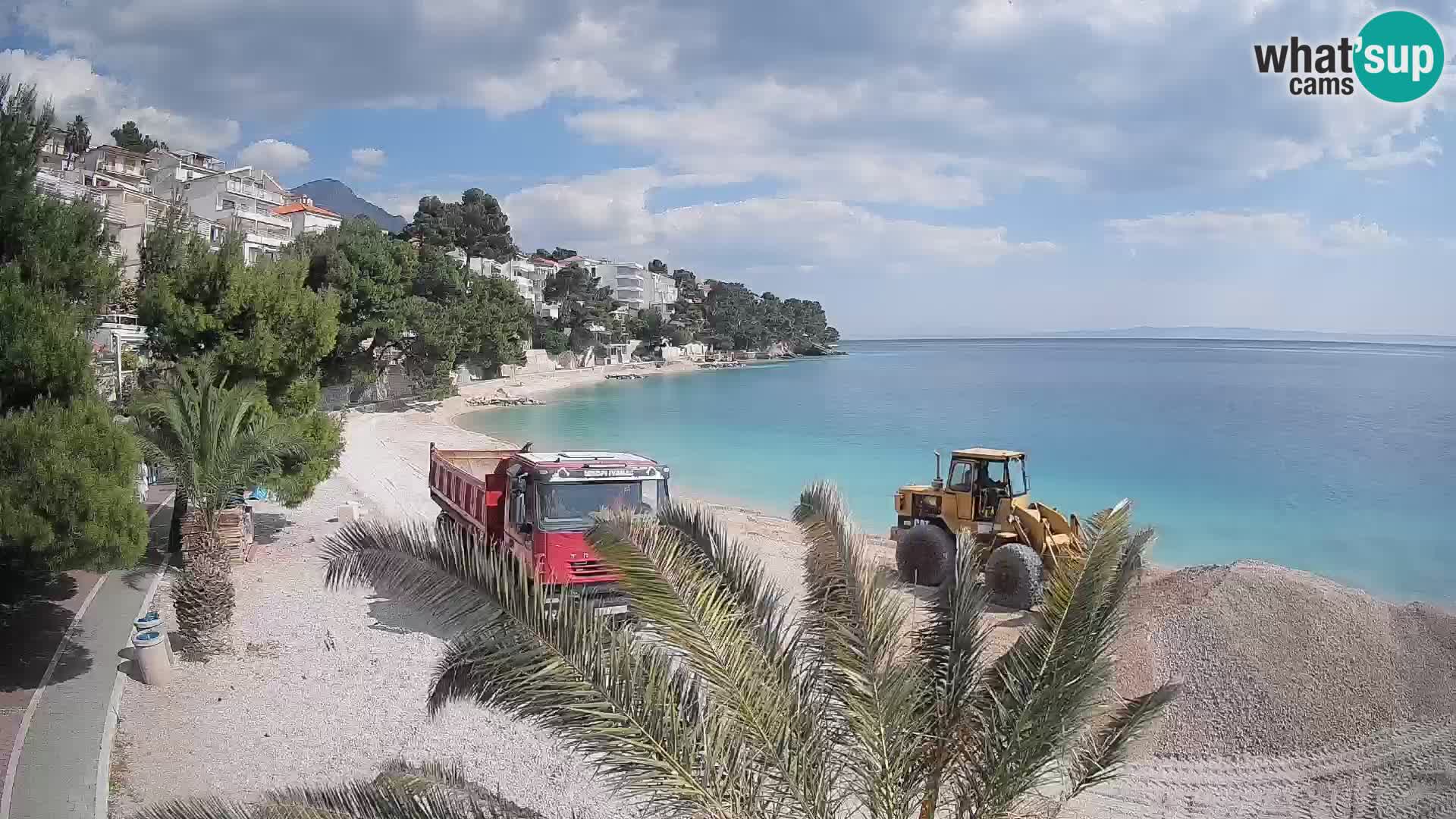 Webcam Lučica Beach Brela – Live View from the Adriatic Coast