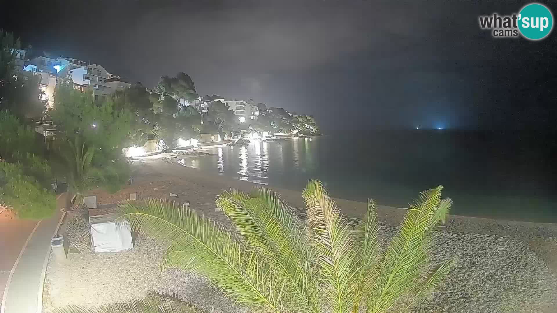 Webcam Playa Lučica Brela – Vista en directo de la costa adriática