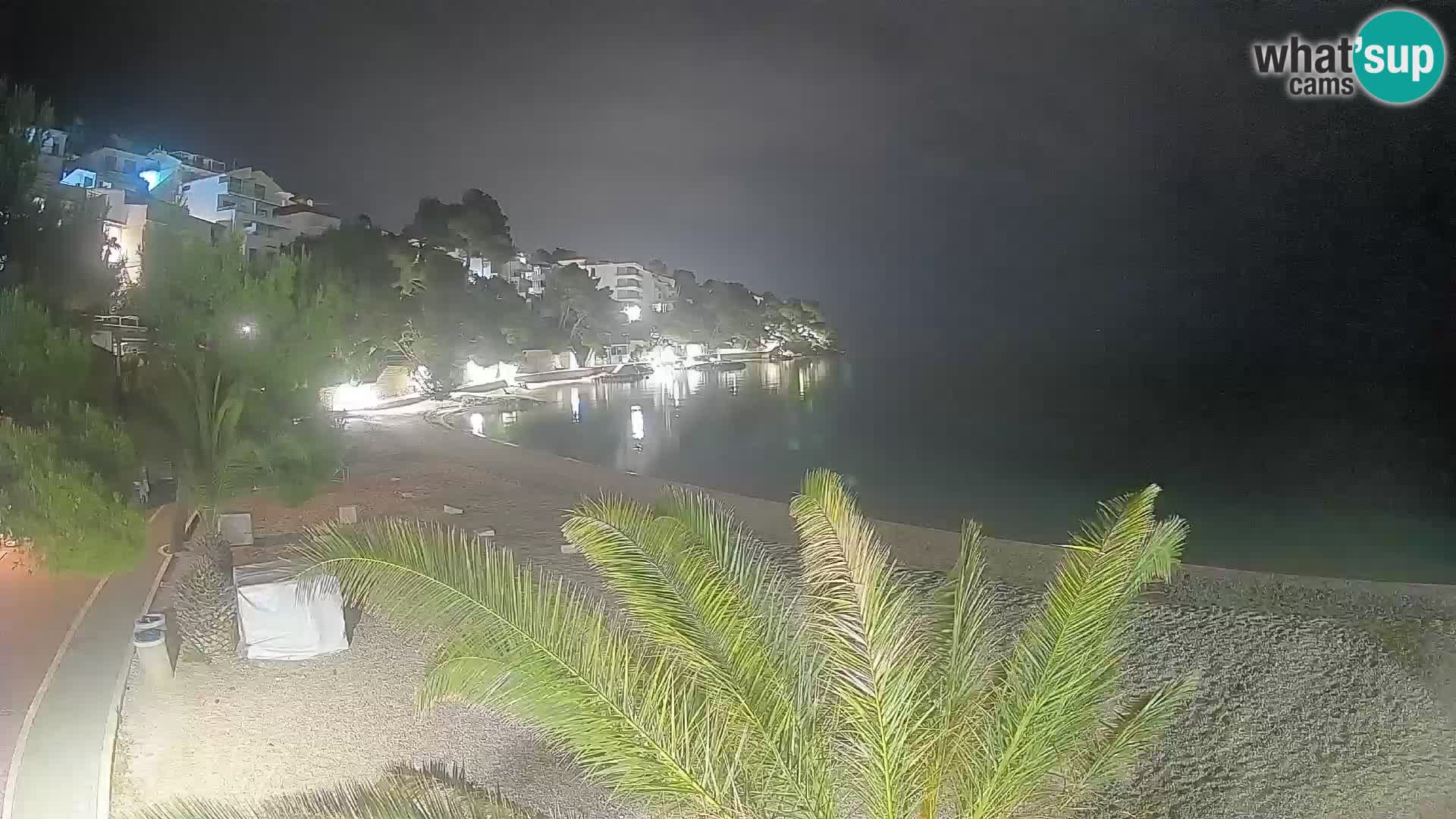 Webcam Lučica Beach Brela – Live View from the Adriatic Coast