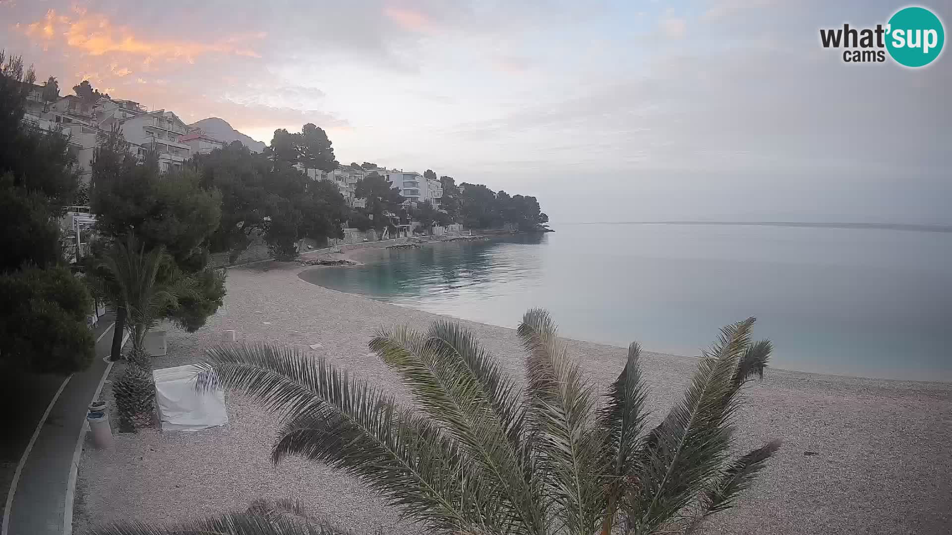 Webcam Lučica Beach Brela – Live View from the Adriatic Coast