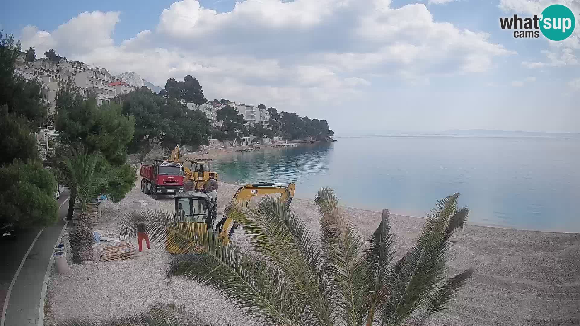 Webcam Lučica Beach Brela – Live View from the Adriatic Coast