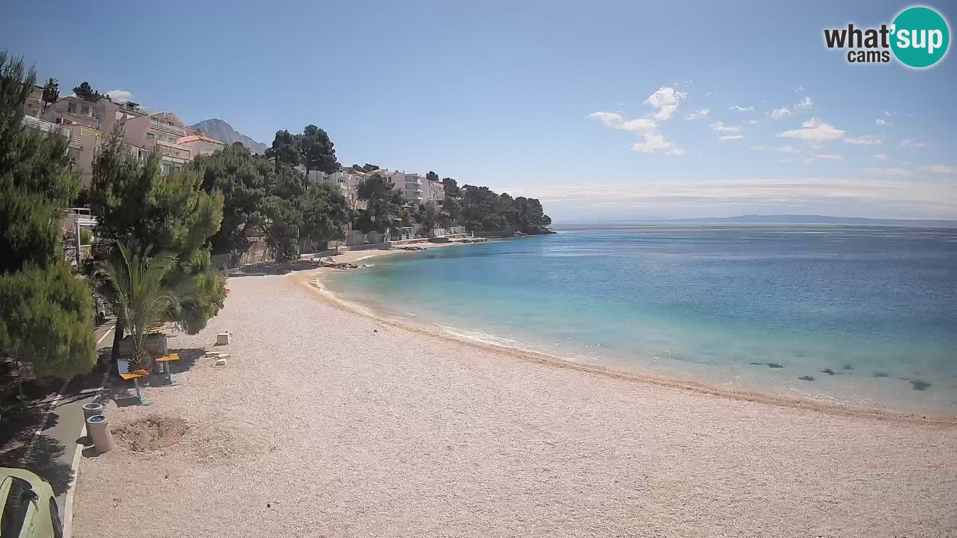 Webcam Lučica Beach Brela – Live View from the Adriatic Coast
