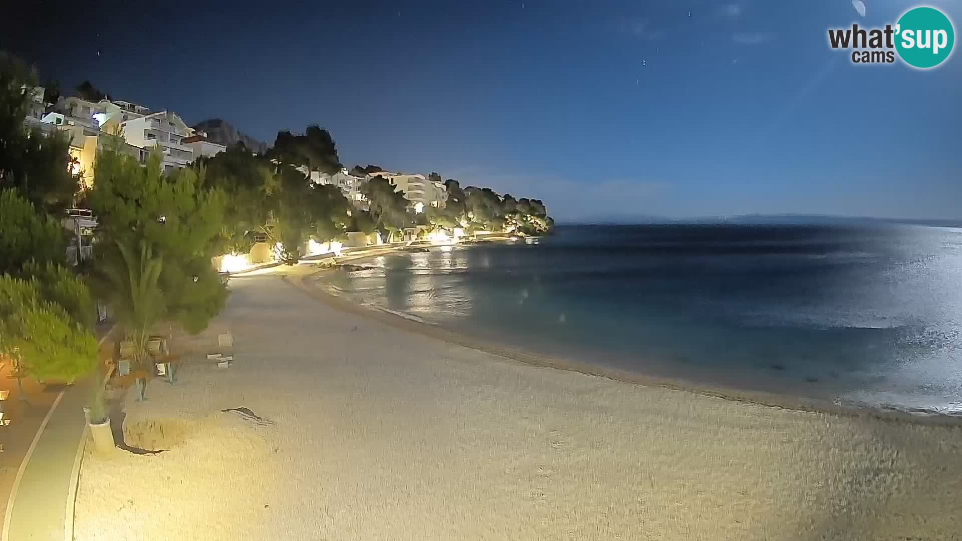 Webcam Lučica Beach Brela – Live View from the Adriatic Coast
