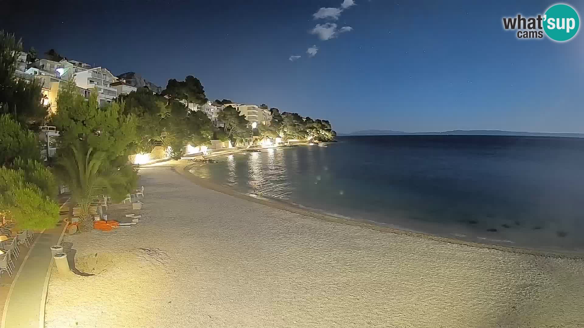 Webcam Lučica Beach Brela – Live View from the Adriatic Coast