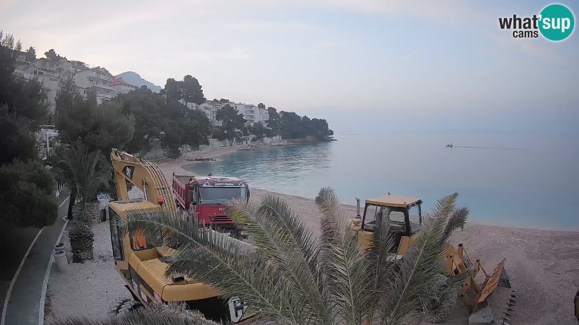 Webcam Playa Lučica Brela – Vista en directo de la costa adriática