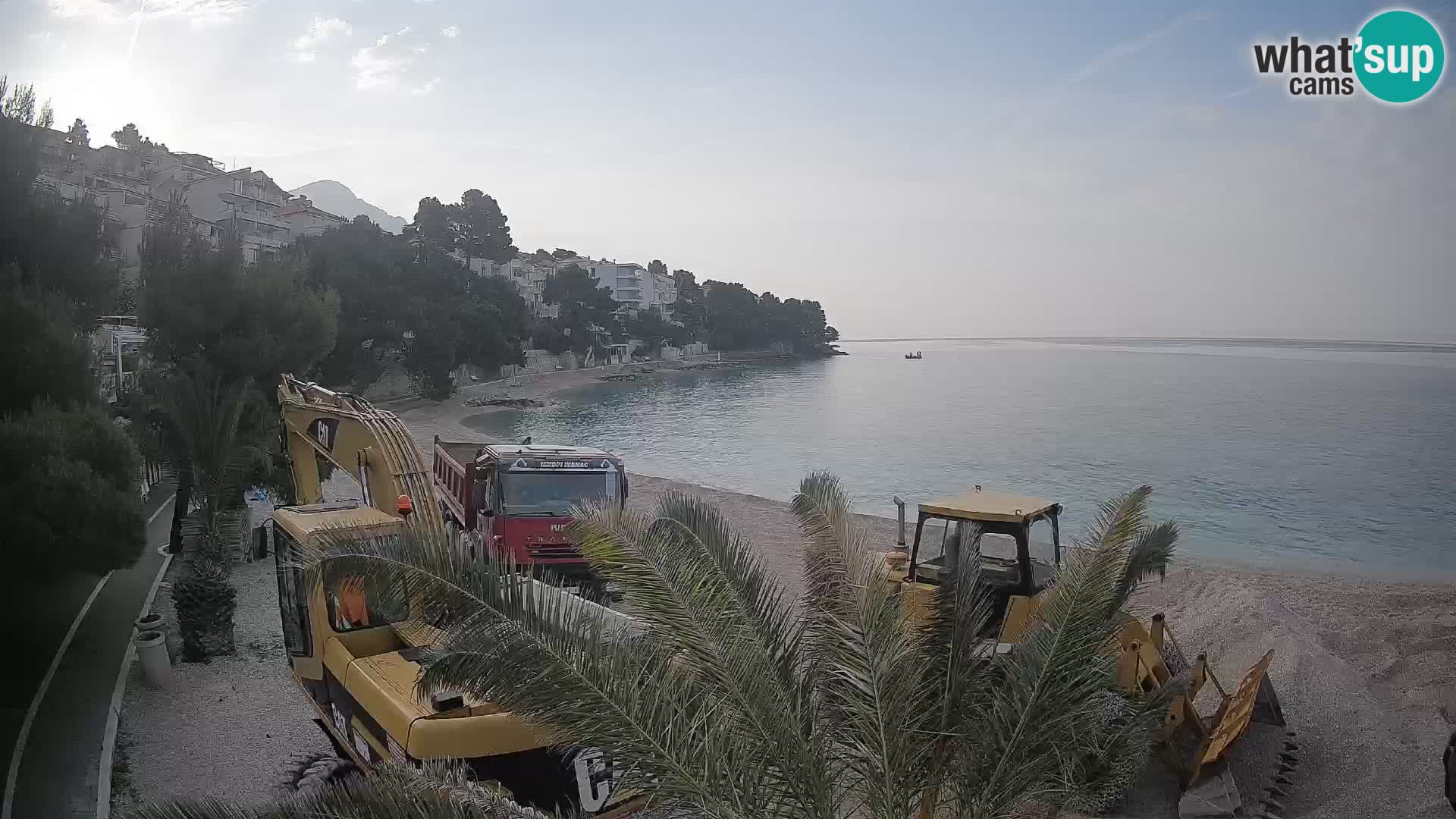 Webcam Playa Lučica Brela – Vista en directo de la costa adriática