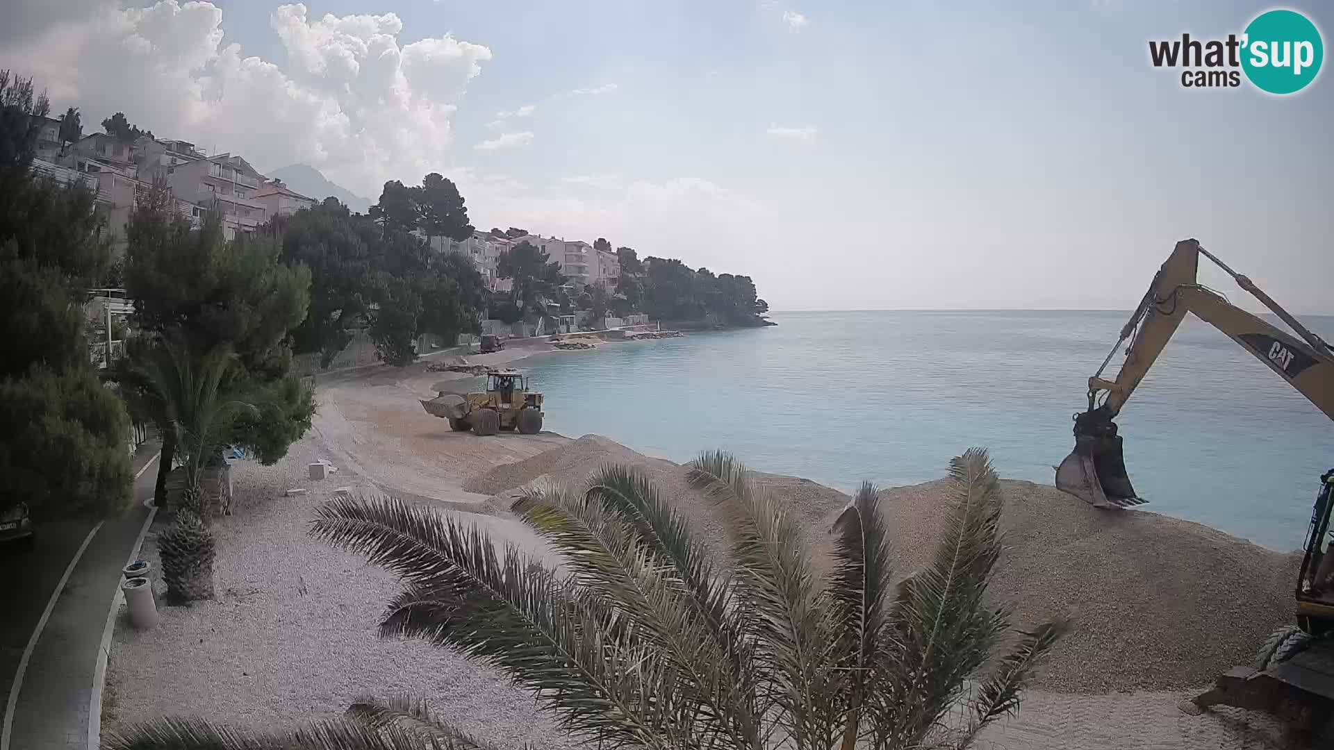Webcam Playa Lučica Brela – Vista en directo de la costa adriática