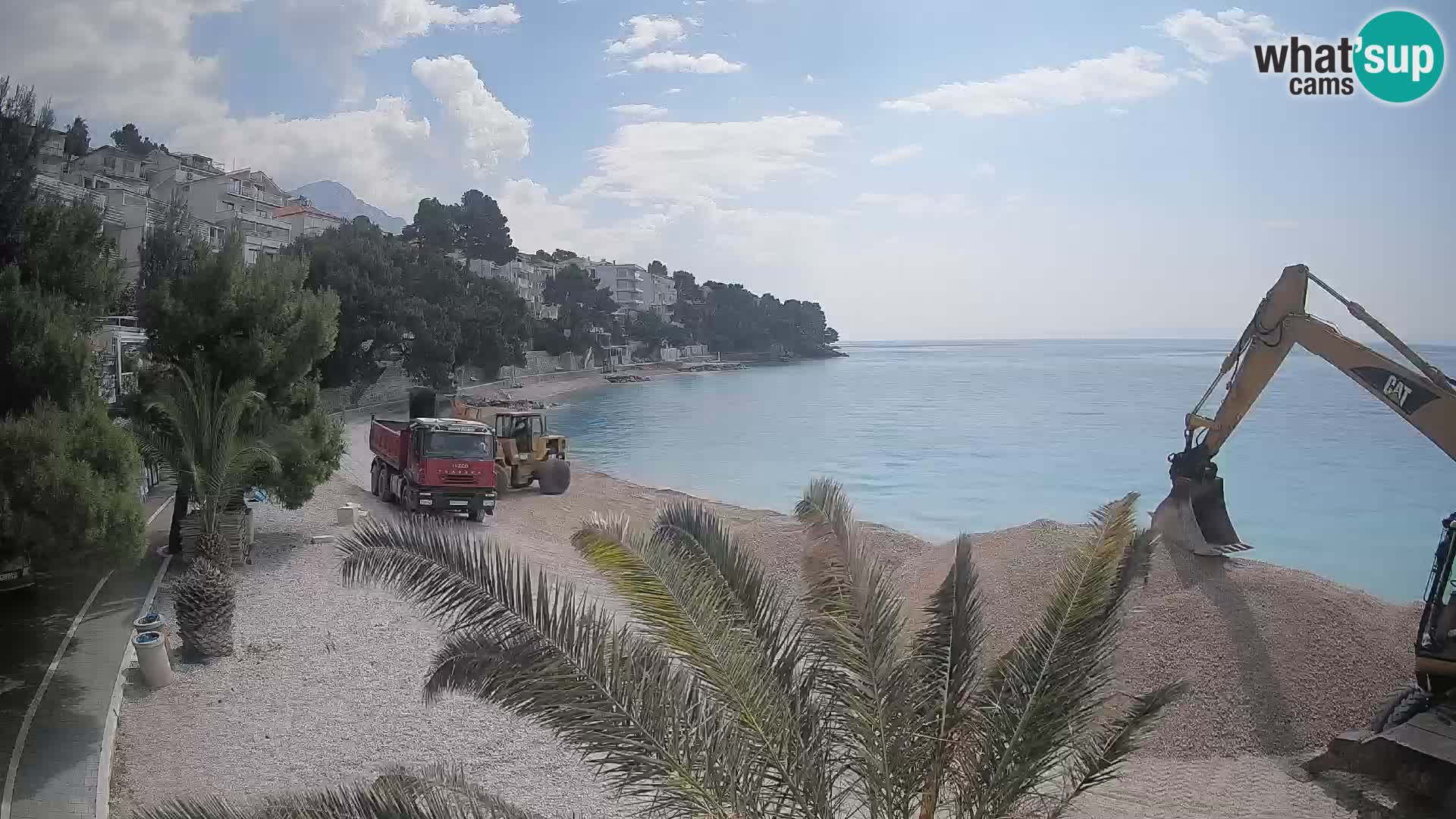 Webcam Spiaggia Lučica Brela – Vista live sulla costa adriatica