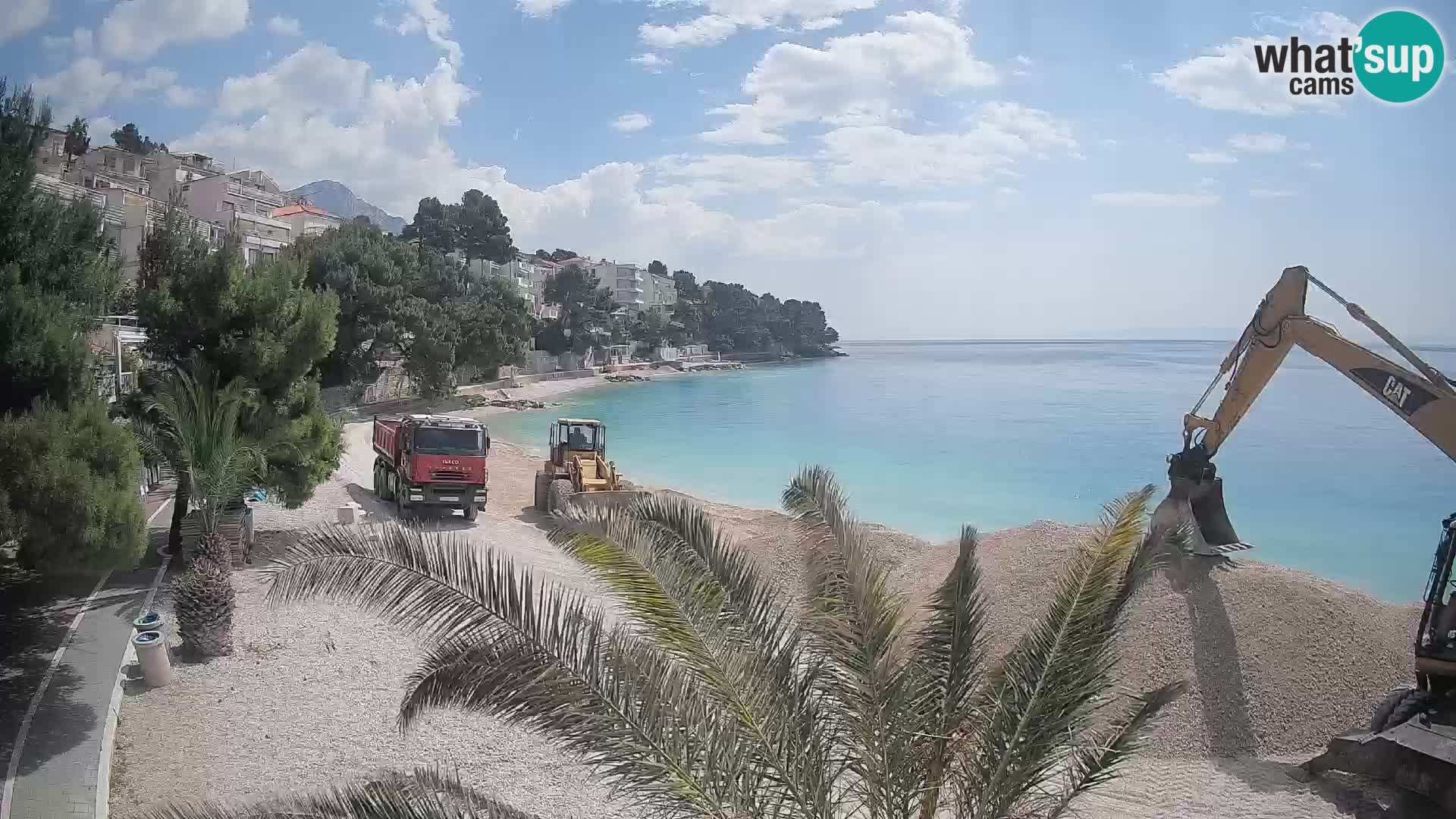 Webcam Lučica Beach Brela – Live View from the Adriatic Coast