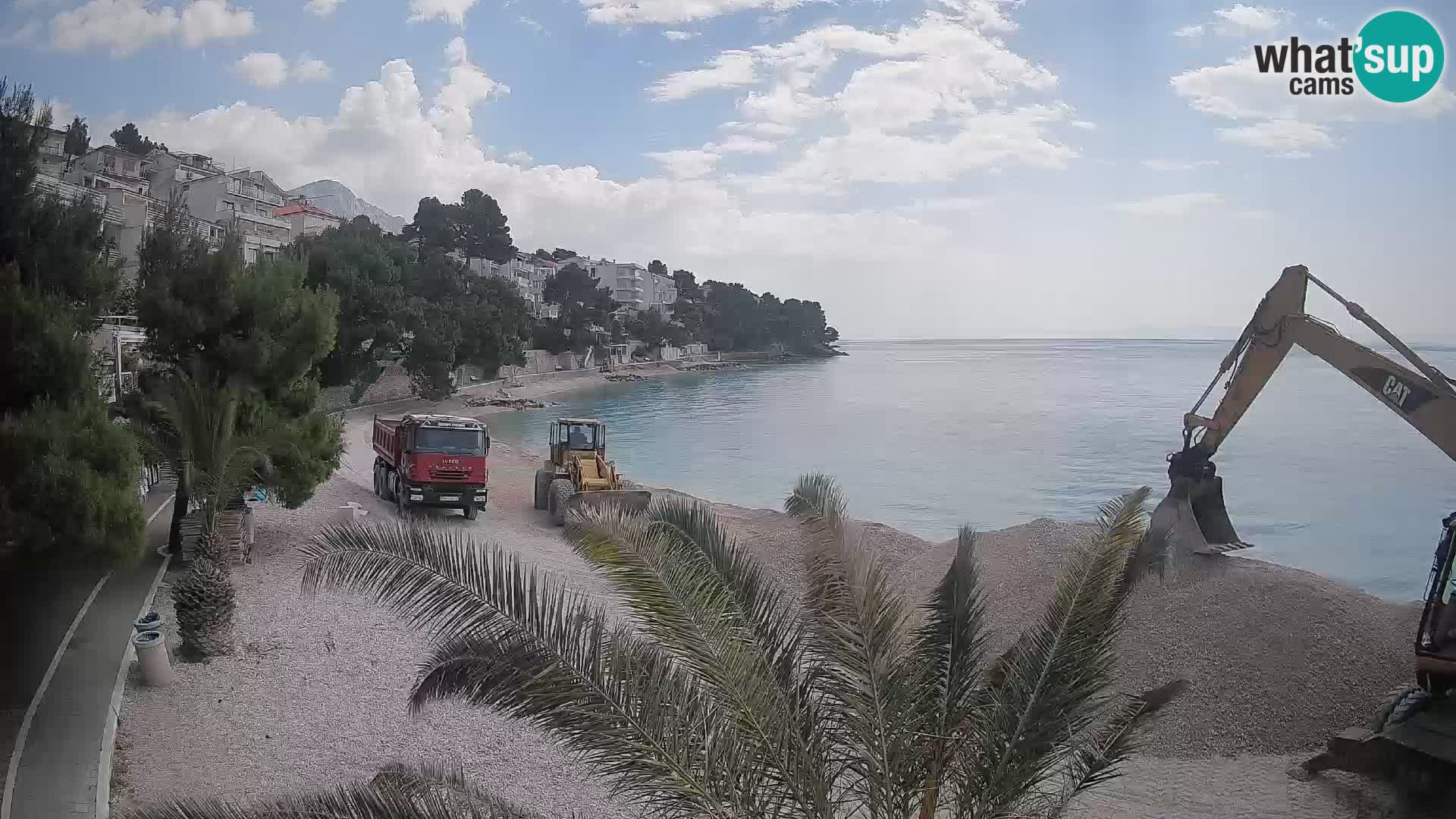 Webcam Spiaggia Lučica Brela – Vista live sulla costa adriatica