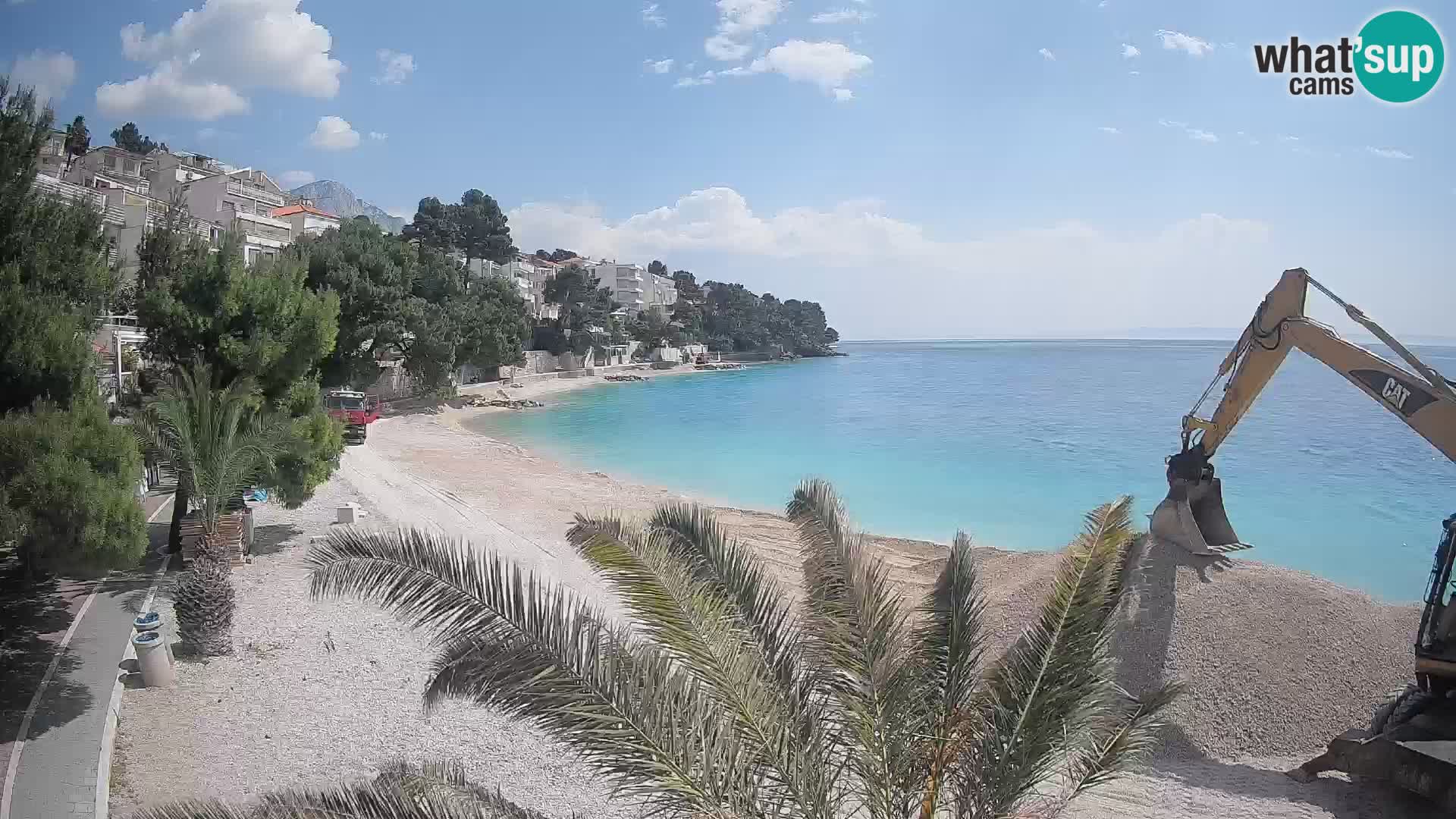 Webcam Lučica Beach Brela – Live View from the Adriatic Coast