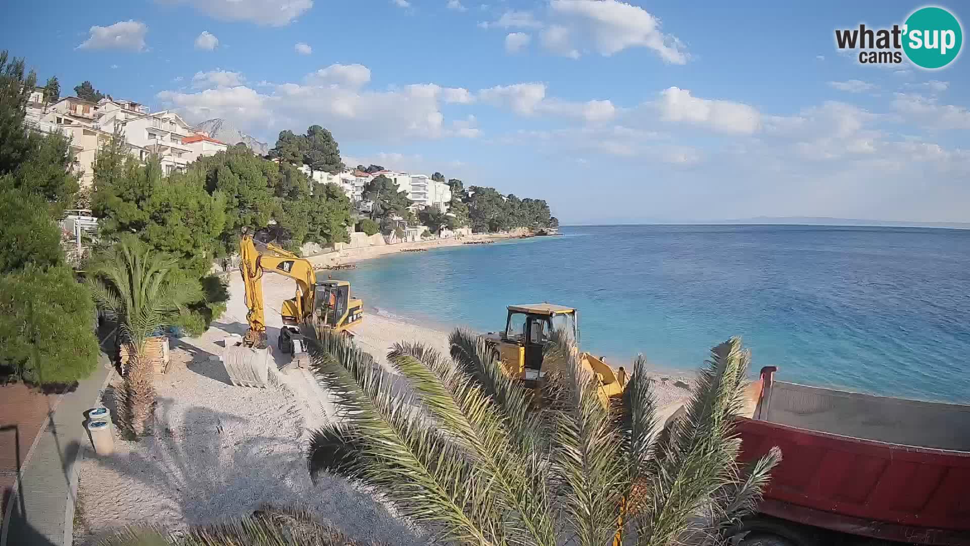 Webcam Lučica Beach Brela – Live View from the Adriatic Coast
