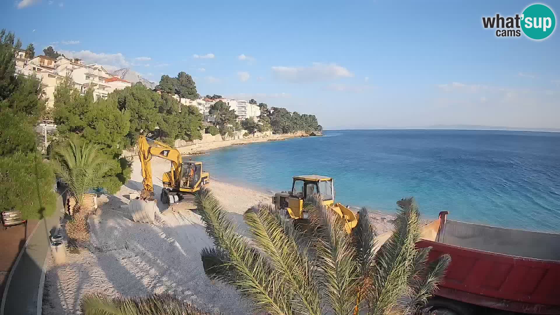 Webcam Lučica Beach Brela – Live View from the Adriatic Coast