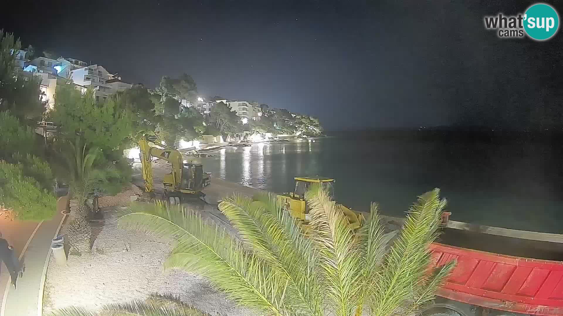 Webcam Lučica Beach Brela – Live View from the Adriatic Coast