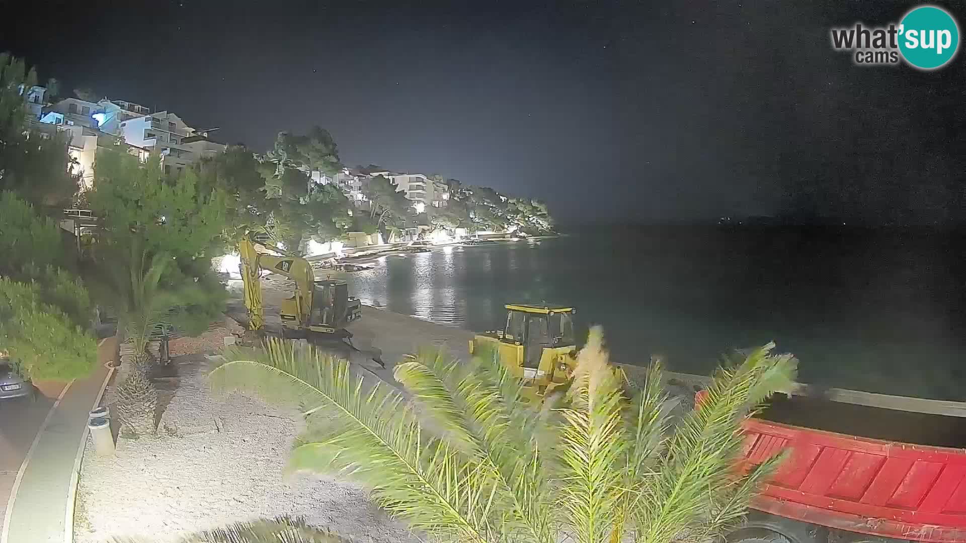 Webcam Playa Lučica Brela – Vista en directo de la costa adriática