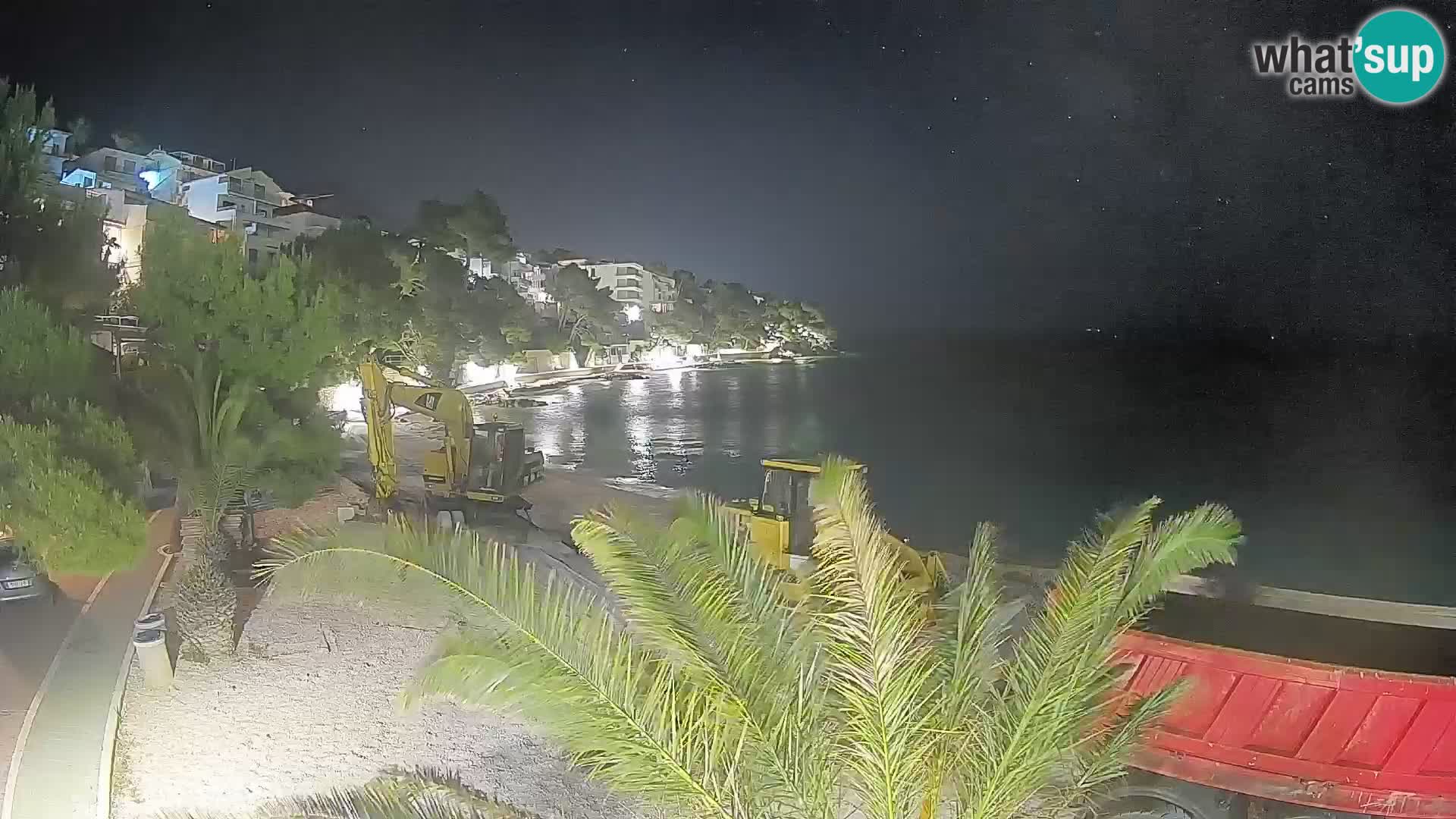 Webcam Lučica Beach Brela – Live View from the Adriatic Coast
