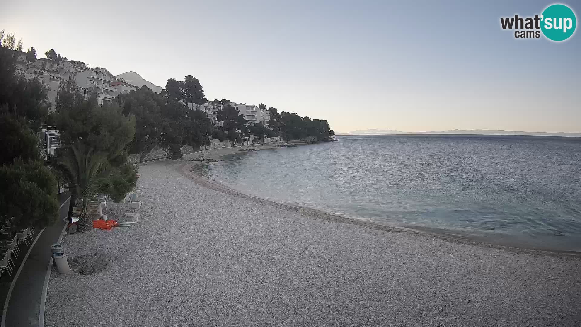 Webcam Lučica Beach Brela – Live View from the Adriatic Coast