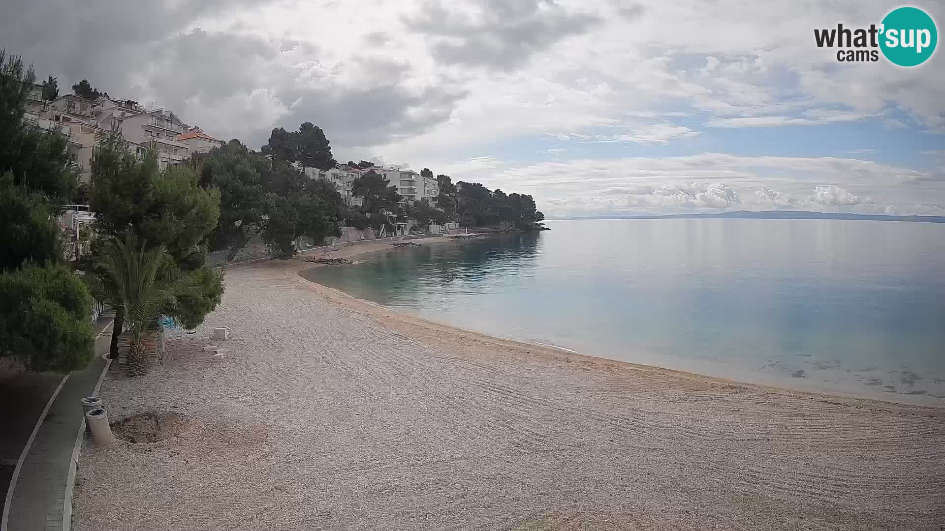 Webcam Lučica Beach Brela – Live View from the Adriatic Coast