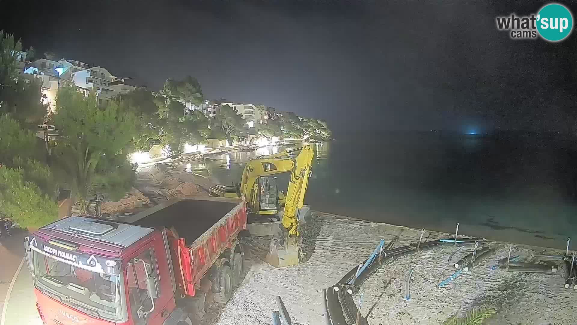 Webcam Lučica Beach Brela – Live View from the Adriatic Coast