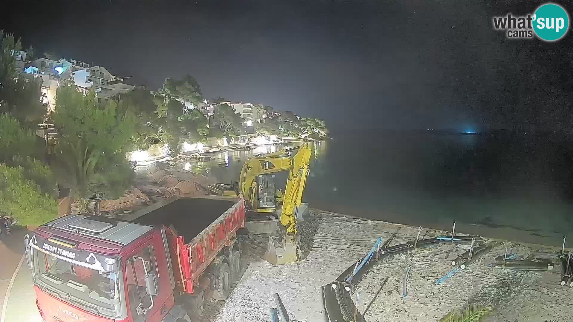 Webcam Lučica Beach Brela – Live View from the Adriatic Coast