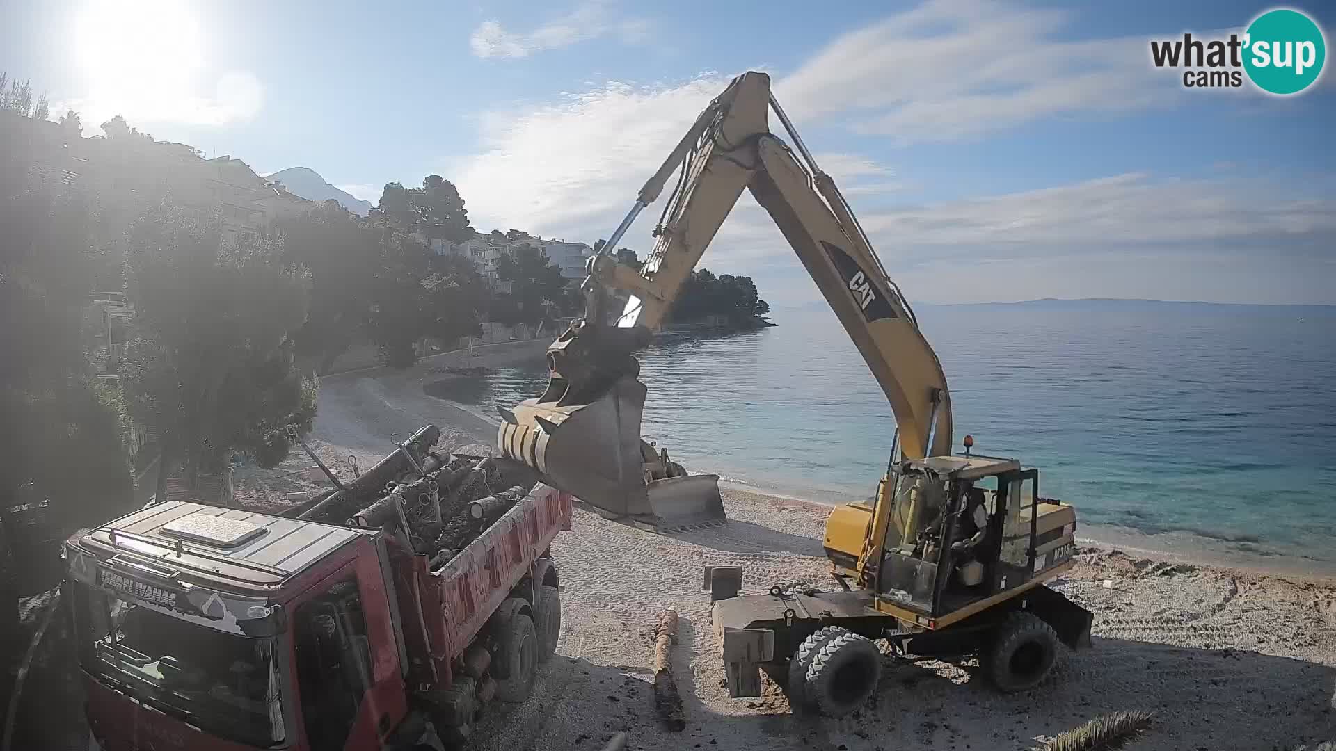 Webcam Lučica Beach Brela – Live View from the Adriatic Coast