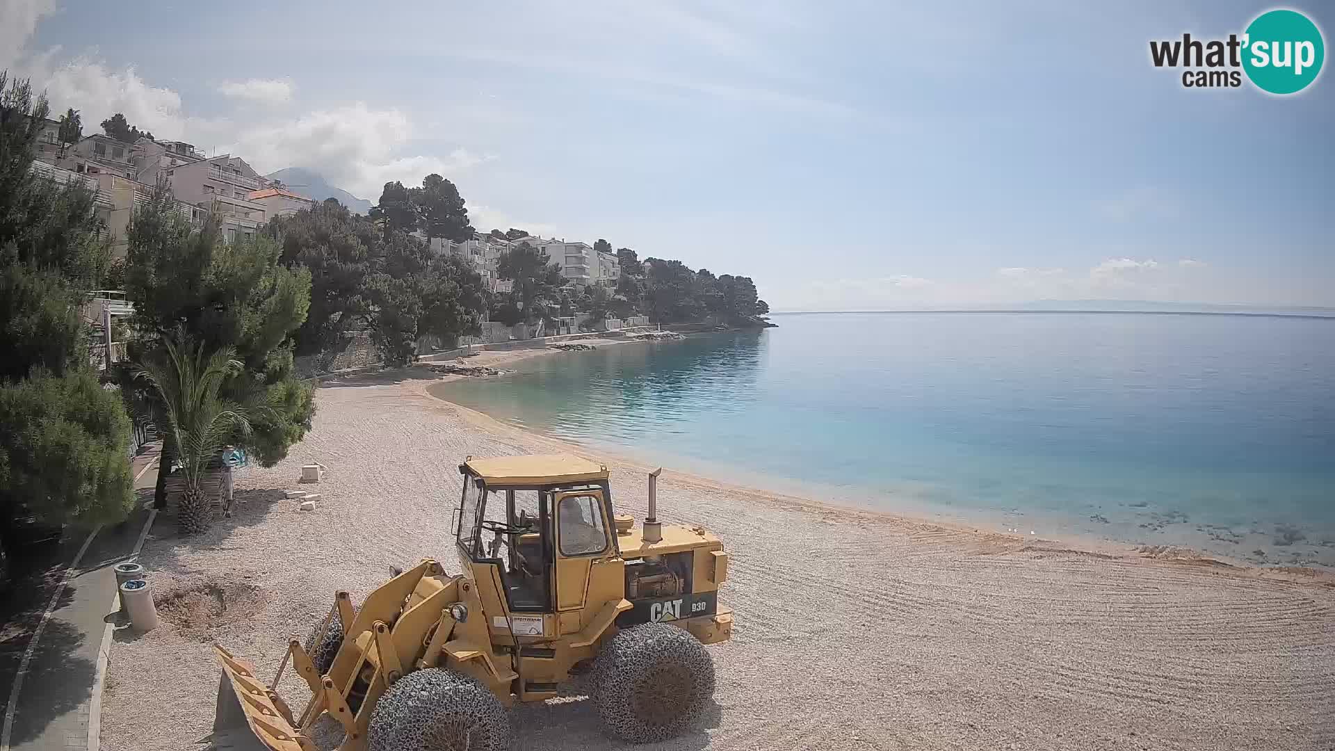 Webcam Playa Lučica Brela – Vista en directo de la costa adriática