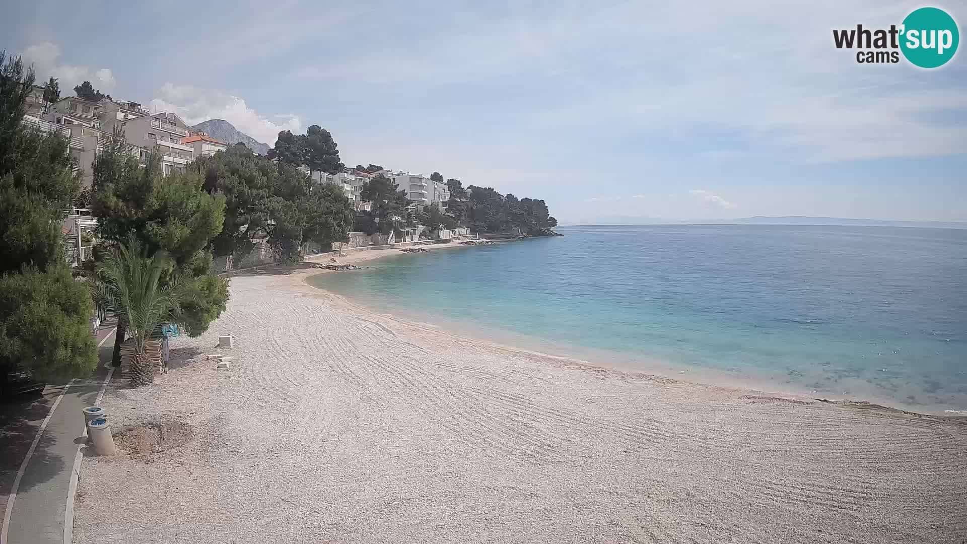 Webcam Lučica Beach Brela – Live View from the Adriatic Coast