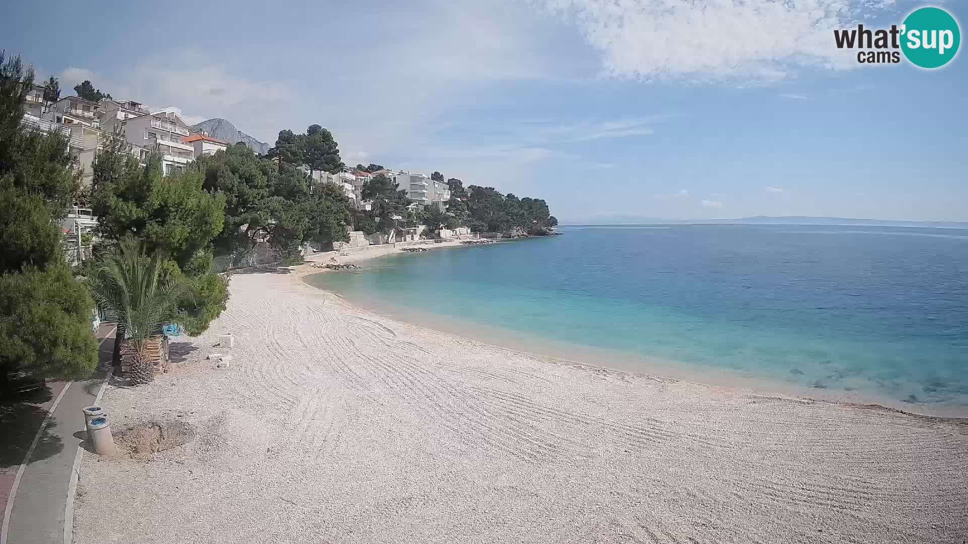 Webcam Lučica Beach Brela – Live View from the Adriatic Coast
