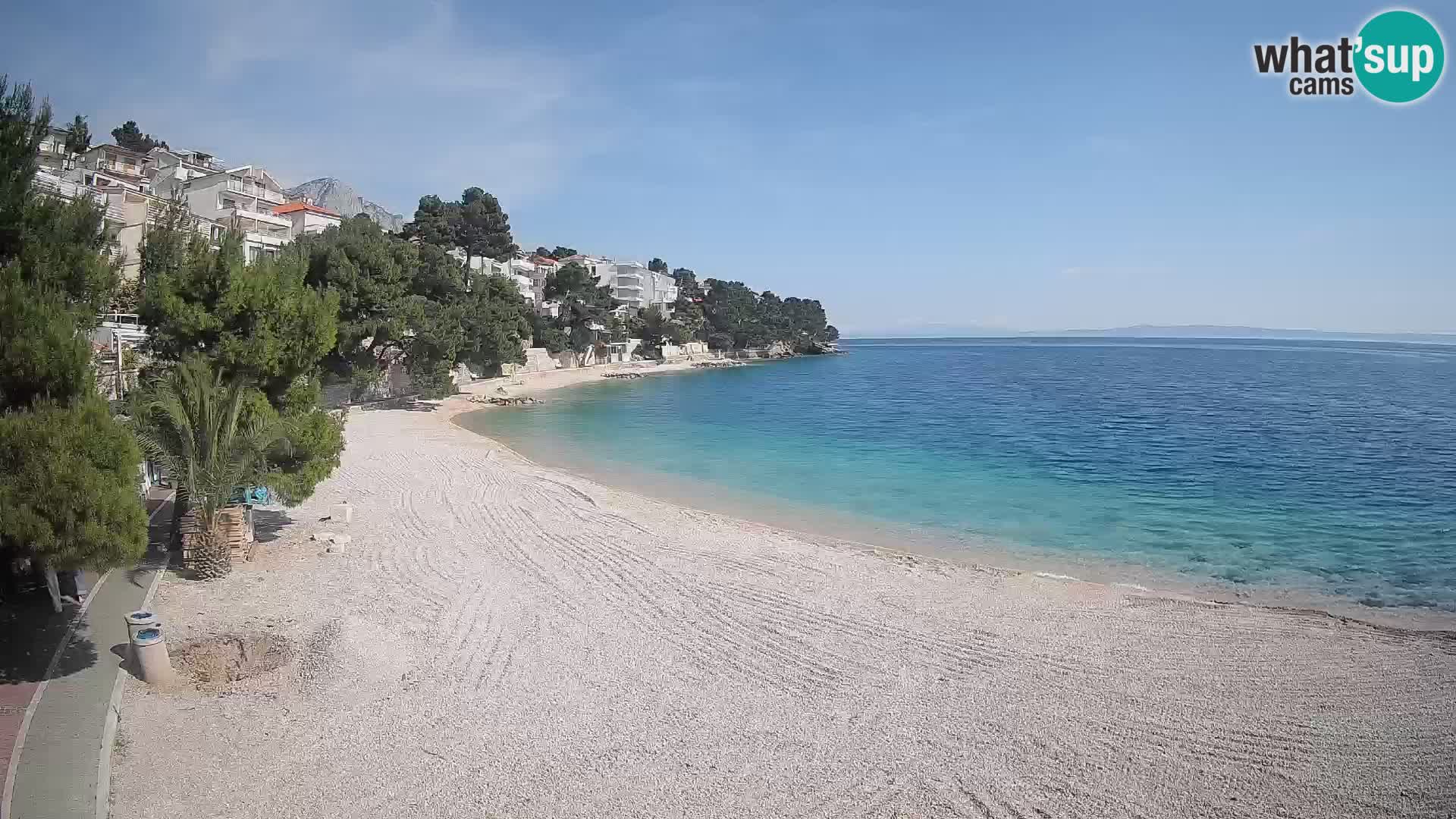 Webcam Lučica Beach Brela – Live View from the Adriatic Coast
