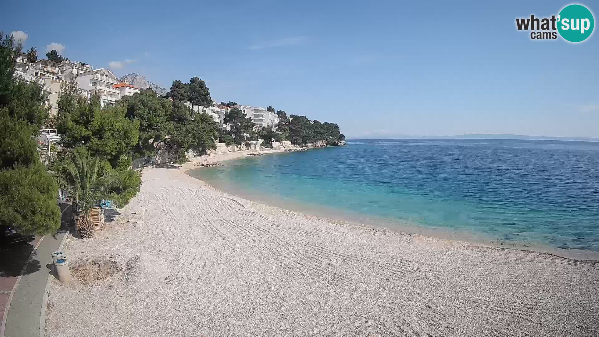 Webcam Lučica Beach Brela – Live View from the Adriatic Coast