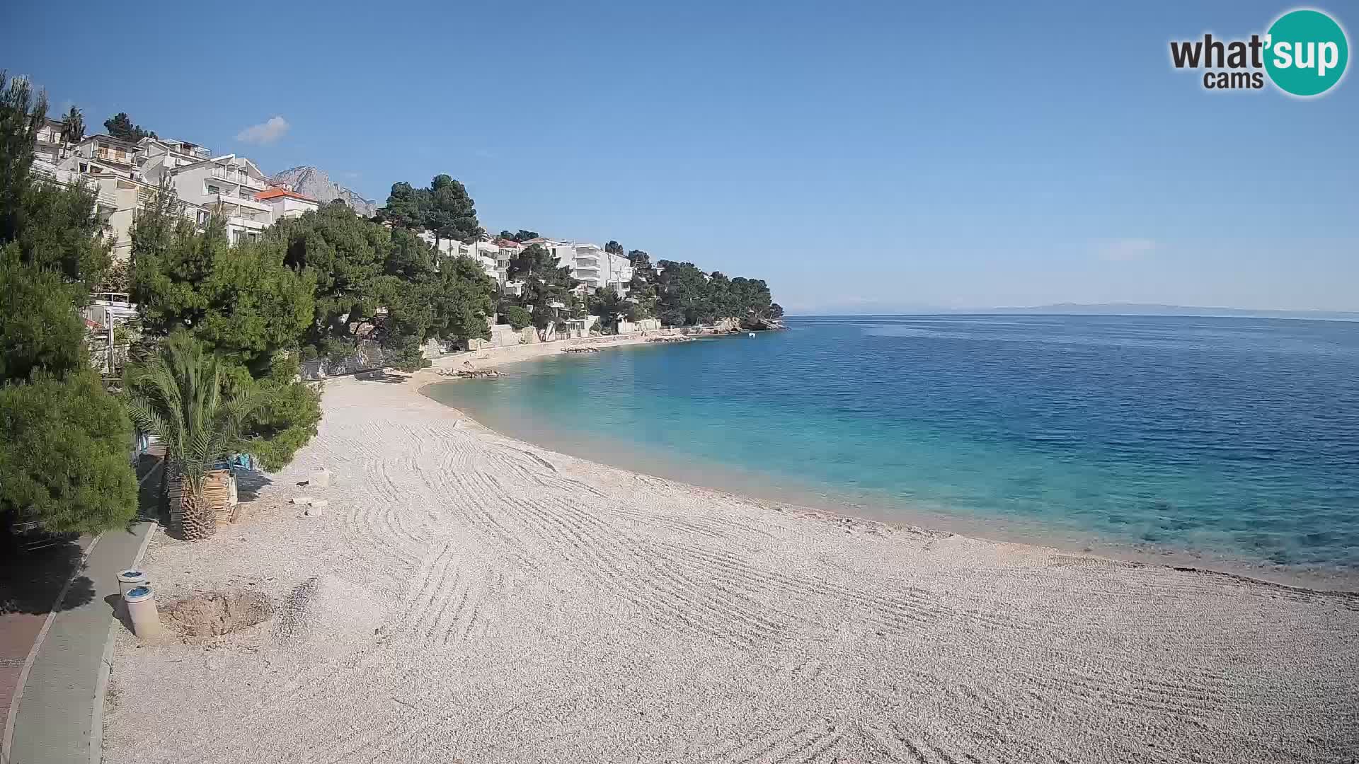 Webcam Lučica Beach Brela – Live View from the Adriatic Coast