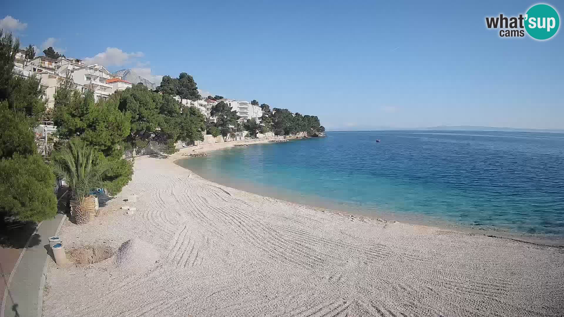 Webcam Lučica Beach Brela – Live View from the Adriatic Coast