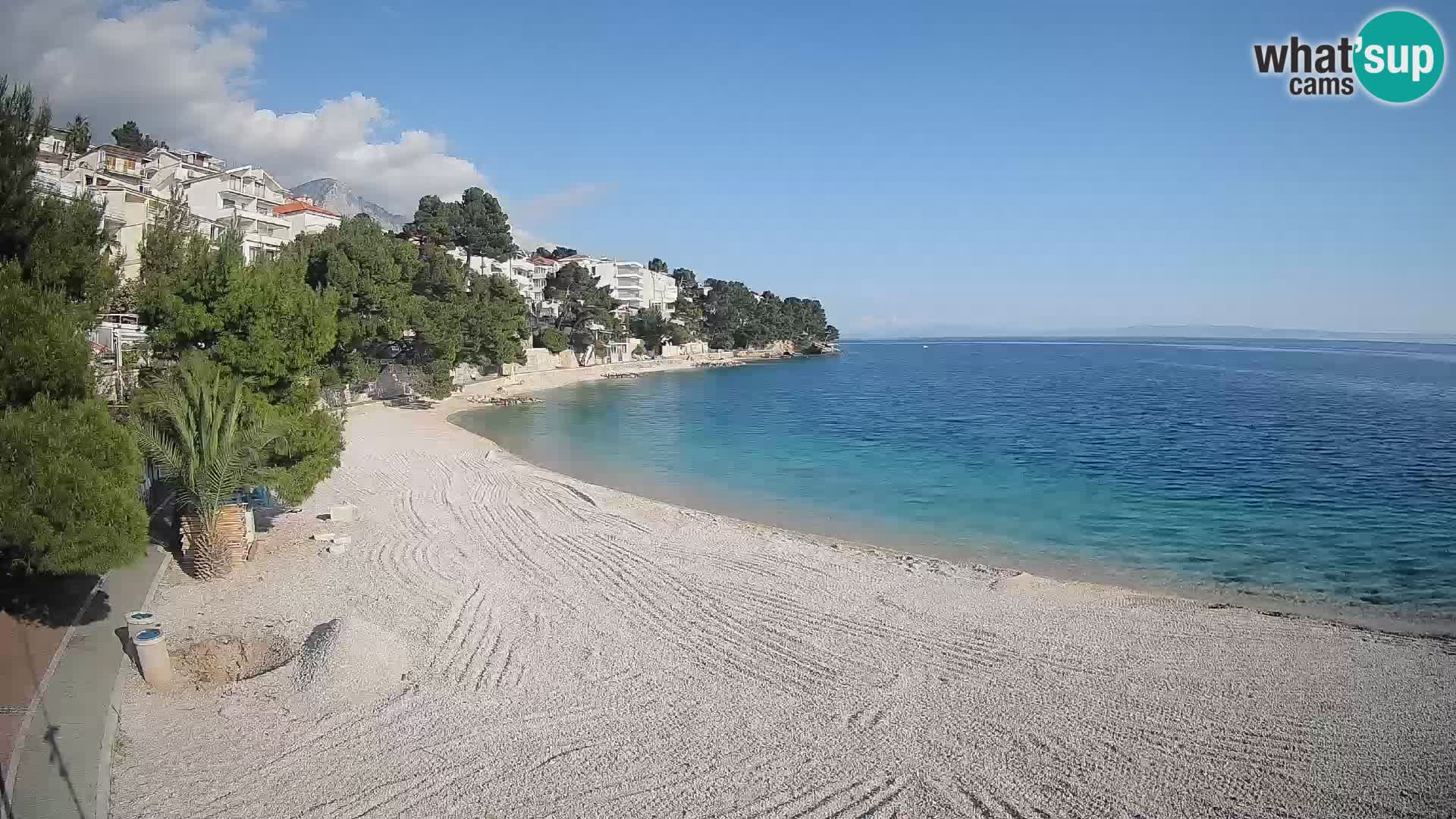 Webcam Lučica Beach Brela – Live View from the Adriatic Coast