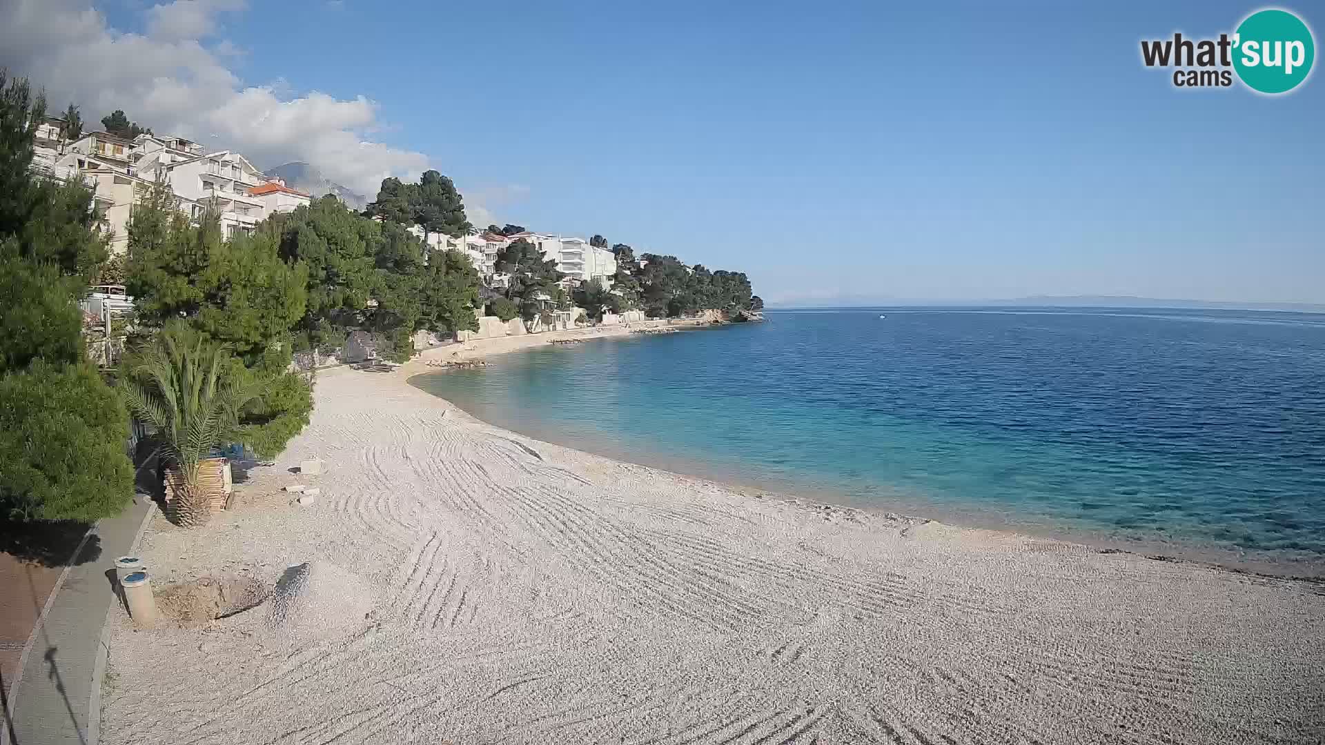 Webcam Lučica Beach Brela – Live View from the Adriatic Coast