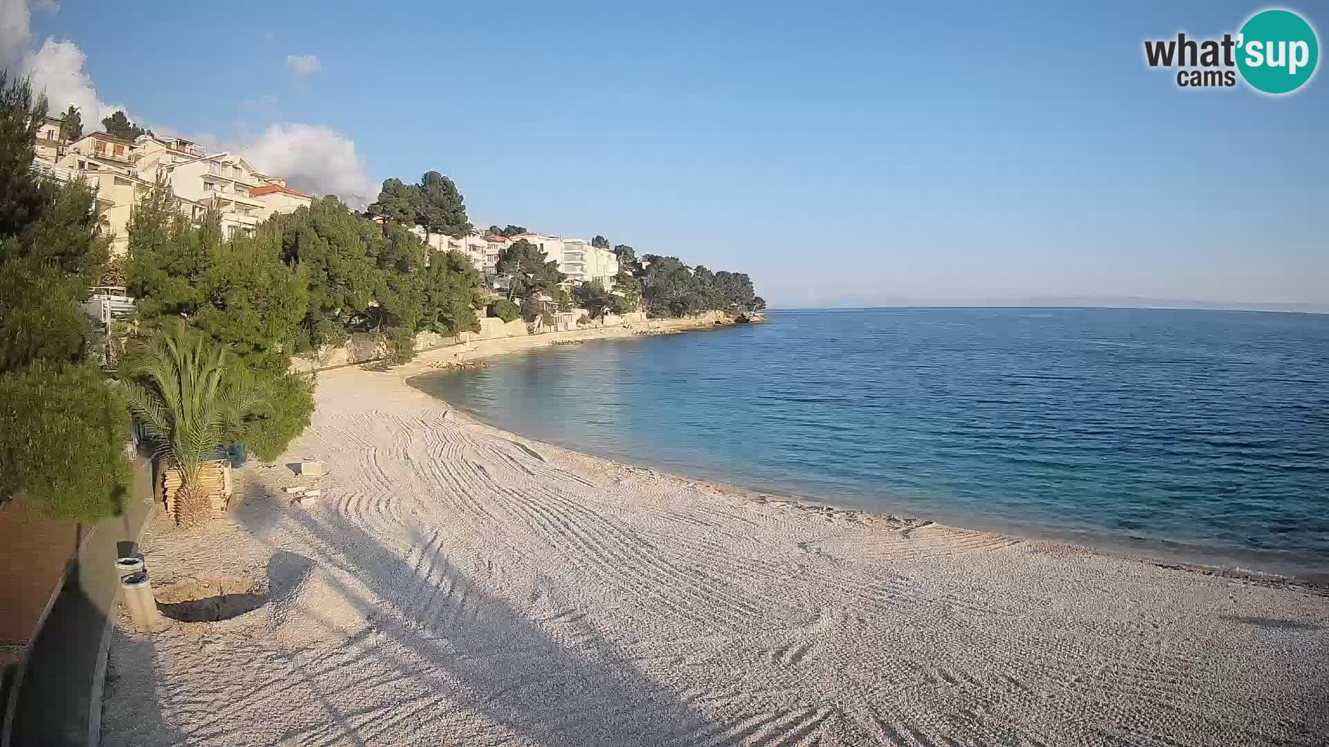 Webcam Lučica Beach Brela – Live View from the Adriatic Coast