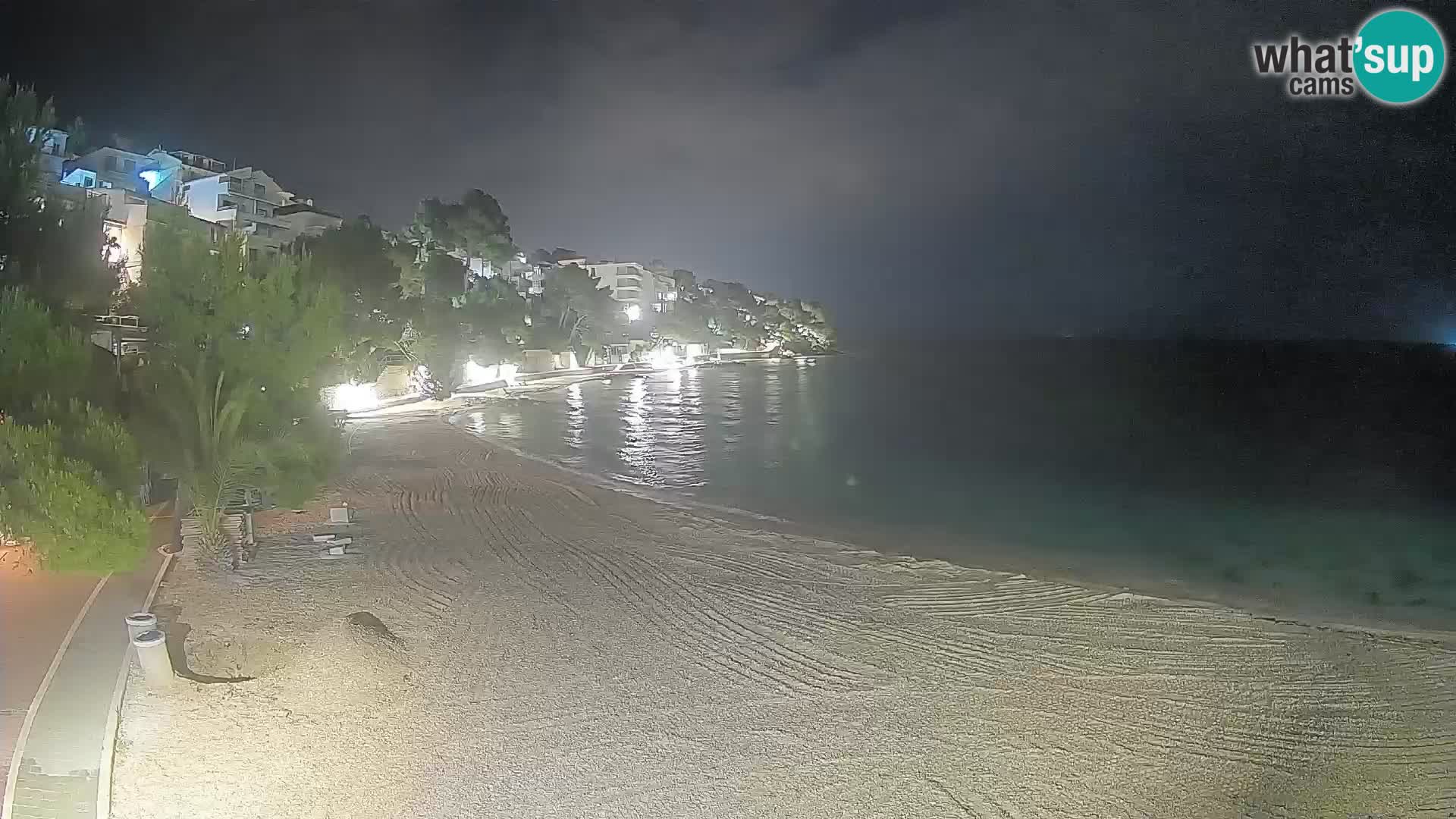 Webcam Lučica Beach Brela – Live View from the Adriatic Coast
