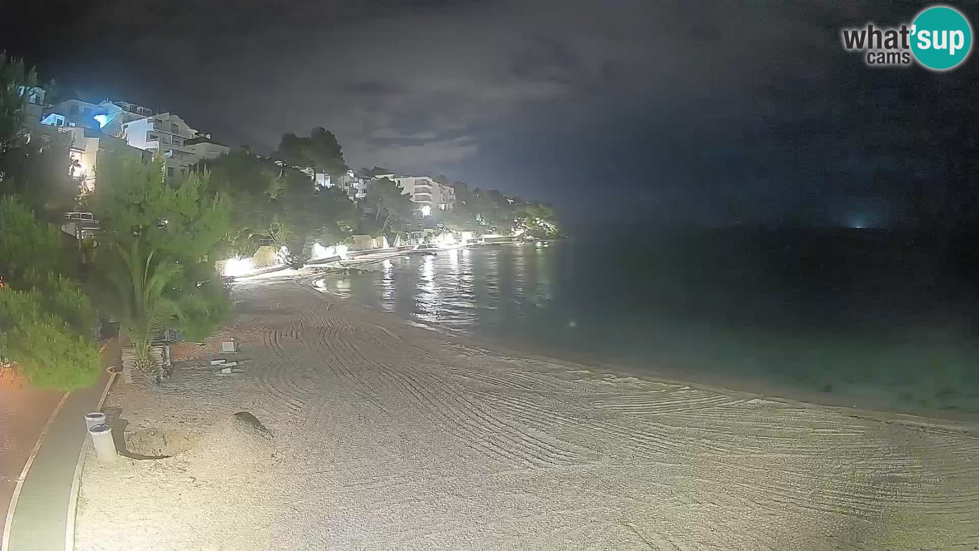 Webcam Lučica Beach Brela – Live View from the Adriatic Coast