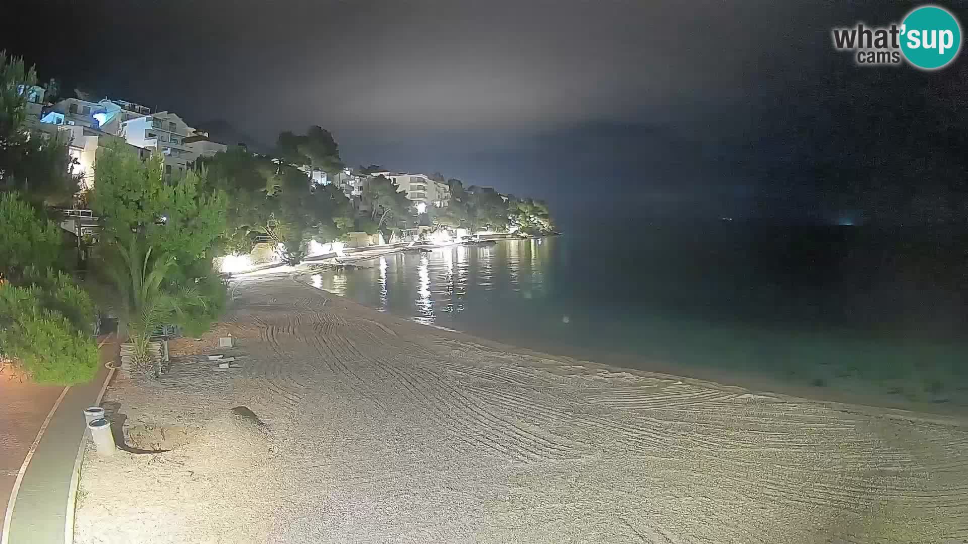 Webcam Lučica Beach Brela – Live View from the Adriatic Coast