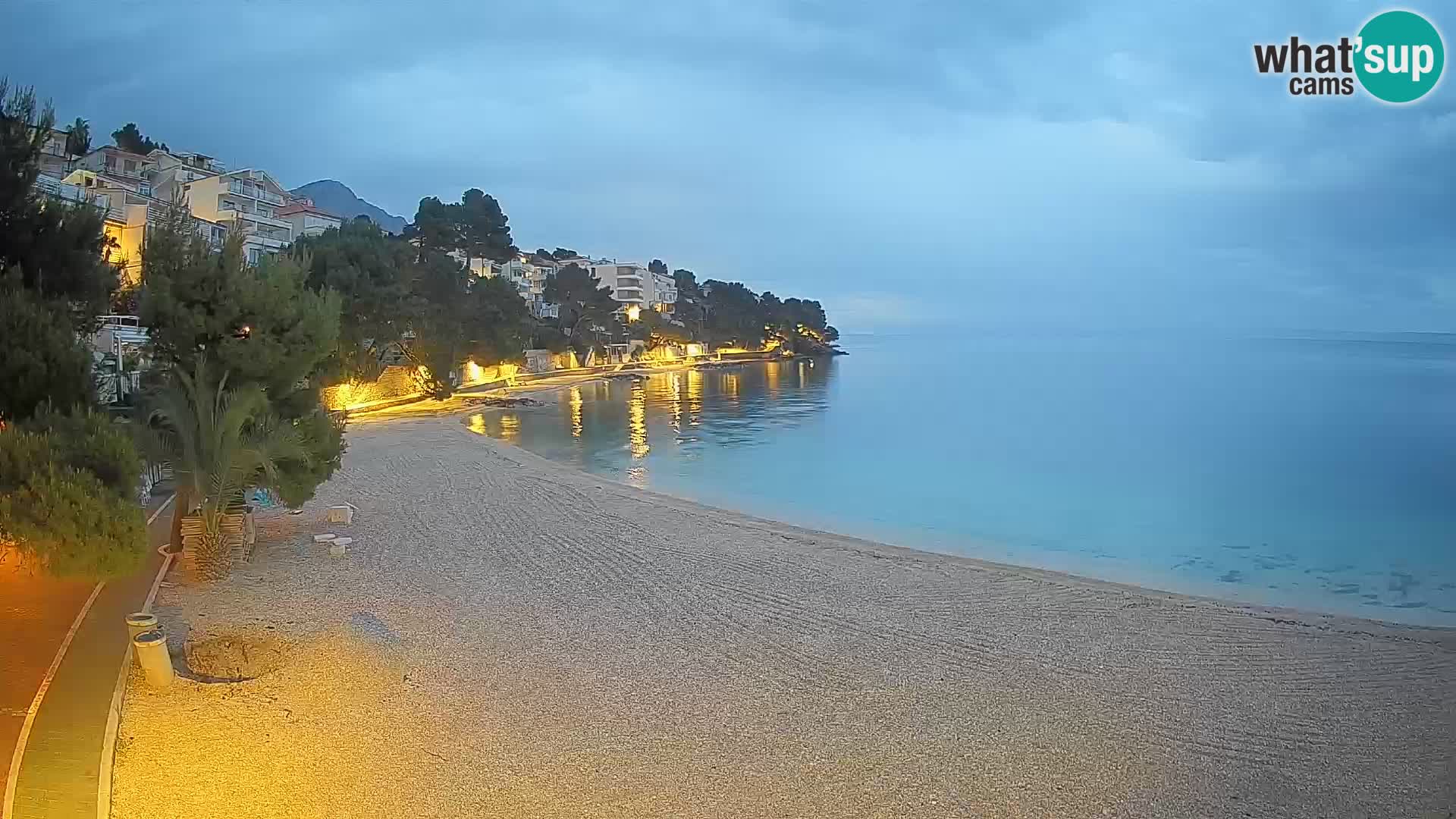 Webcam Lučica Beach Brela – Live View from the Adriatic Coast