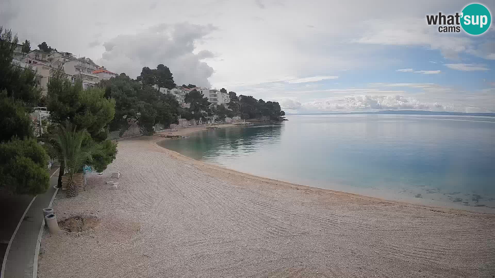 Webcam Lučica Beach Brela – Live View from the Adriatic Coast
