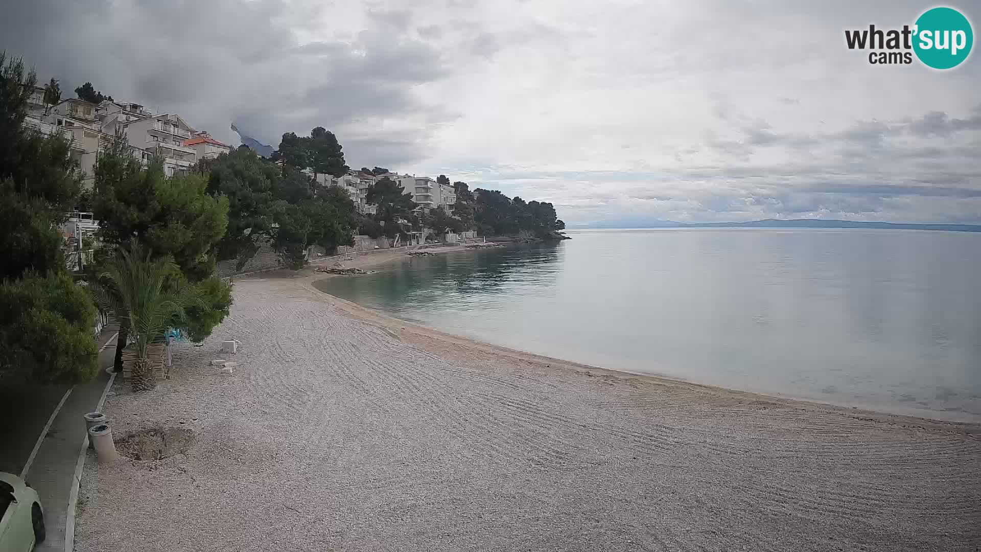 Webcam Playa Lučica Brela – Vista en directo de la costa adriática
